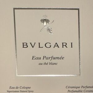 Brand New With Tags Bulgari White and Silver Closet Set